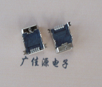 扬州 MINI USB 5PF 90°SMT前插后贴电源接口