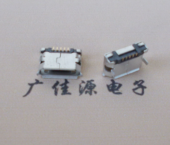 扬州Micro USB卷口 B型(无柱）插板脚间距6.4普通端子