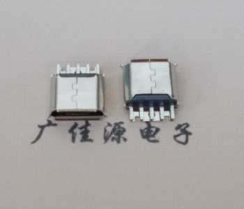 扬州Micro USB母座 防水接口焊线夹板式悬空翻边