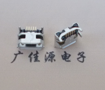 扬州Micro USB母座牛角间距7.2x6.6mm加长端子定位柱