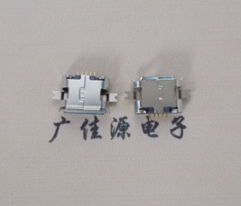 扬州Micro usb 插座 沉板0.7贴片 有卷边 无柱雾镍