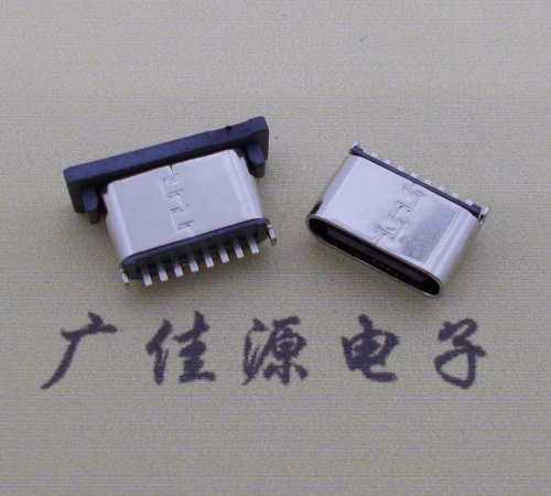 扬州连接器TYPE-C8P母座直立式插座H=5.0mm