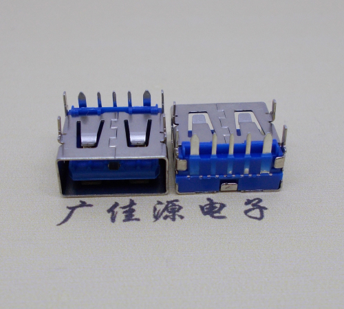 扬州 USB5安大电流母座 OPPO蓝色胶芯,快速充电接口