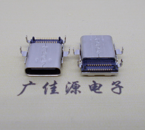 扬州沉板usb 3.1 type-c24p母座双排贴板L=12.8mm