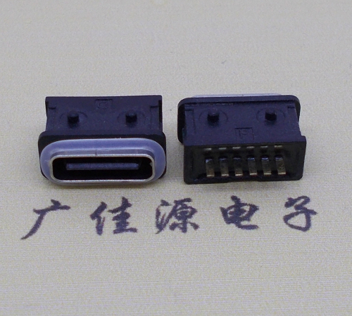 扬州防水type-c6p母座立式直插带定位住连接器