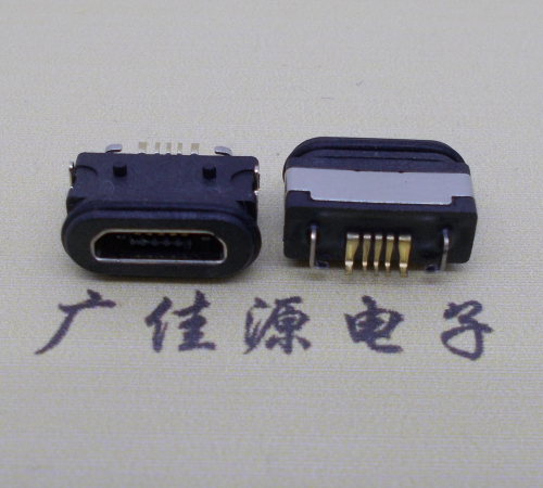 扬州  micro 5p防水数据接口 两脚插板防水母座
