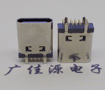 扬州立式直插usb type-c14p母座长L=10.0mm