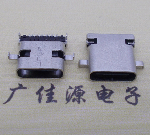 扬州卧式type-c24p母座沉板1.1mm前插后贴连接器