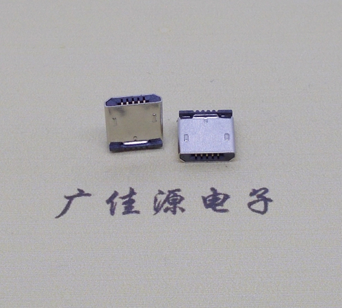 扬州micro usb 5p公头 短体插板H=5.9立插