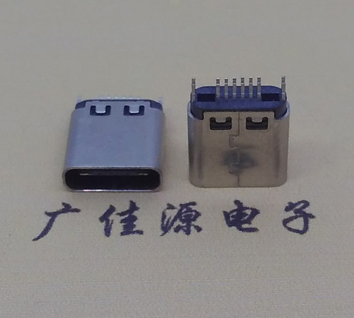 扬州type-c16p母座,夹板式type-c16p接口连接器