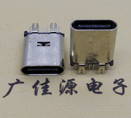 扬州直立式type-c14p母座接口 usb type-c连接器