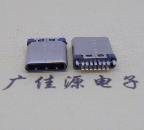 扬州type-c14p公头铆合有地线接口厚2.7mm