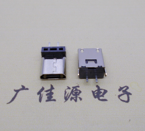 扬州micro 2p直插母座无卷边180度铆合式H=9.3、10.0、10.5、11.5mm