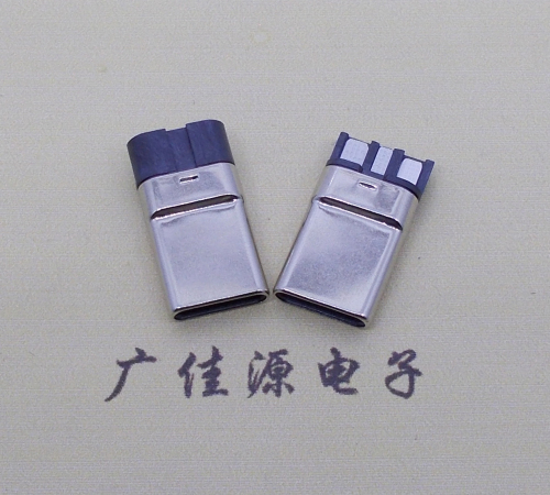 扬州焊线式 type c11p拉伸公头连接器总体长15.9mm