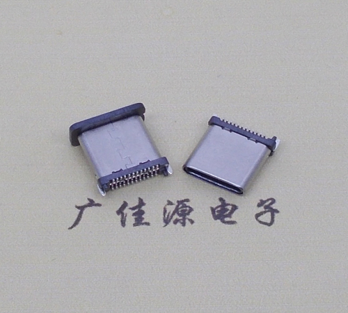 扬州USB TYPE-C接口短体24P公头立式贴板高度H=8.0mm 高速数据传输快充电款