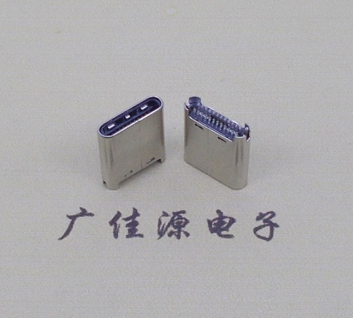 扬州TYPE-C公头24P夹0.7mm厚度PCB板 外壳铆压和拉伸两种款式 可高数据传输和快速充电音频等功能