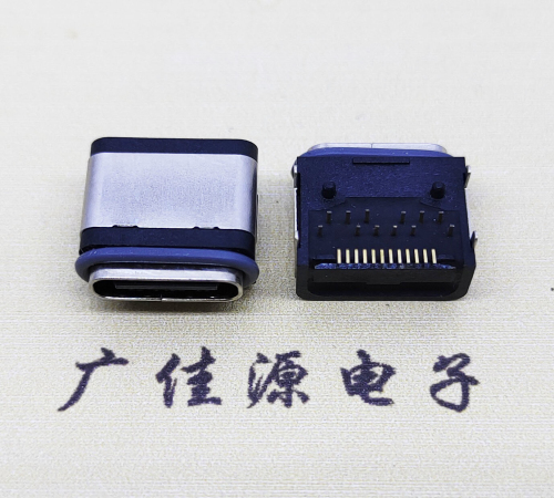 扬州USB3.1防水TYPE-C24P卧式母座四脚插带定位柱